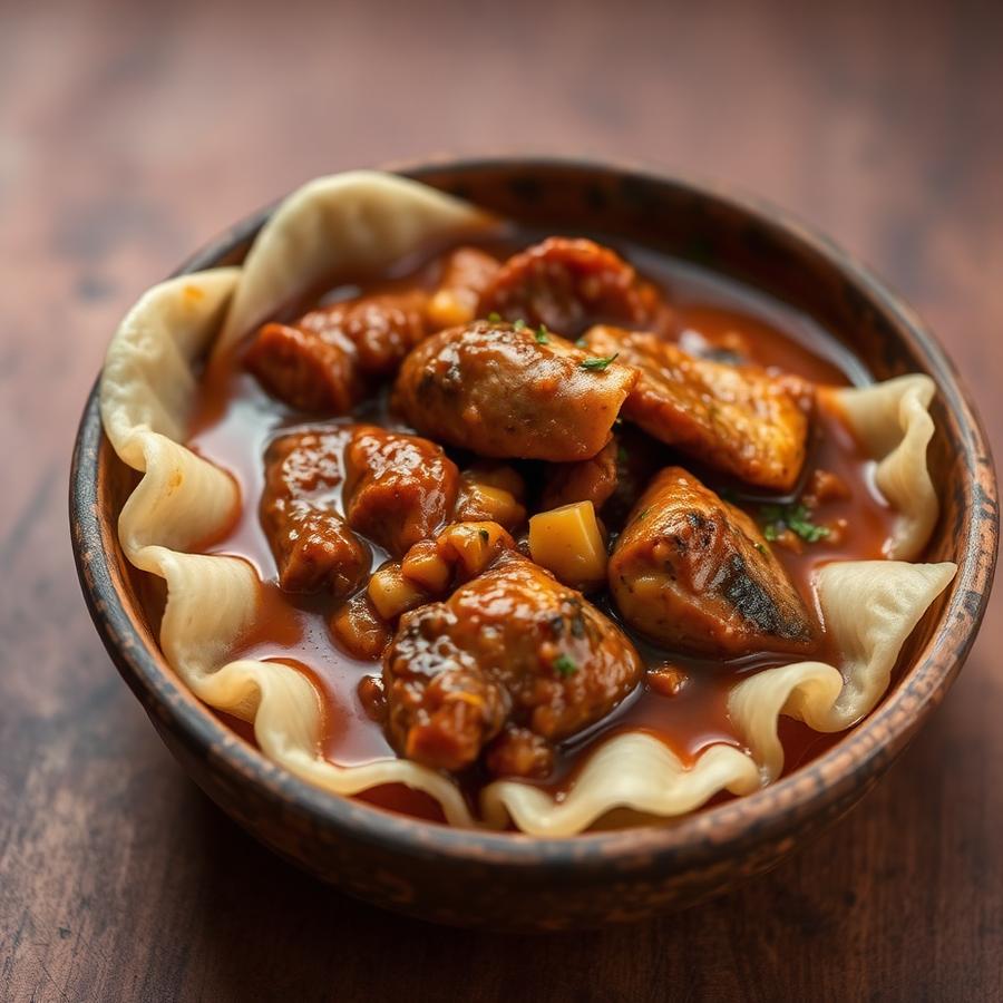 Placali accompagné de sauce, plat traditionnel souvent servi dans les restaurants à Abidjan