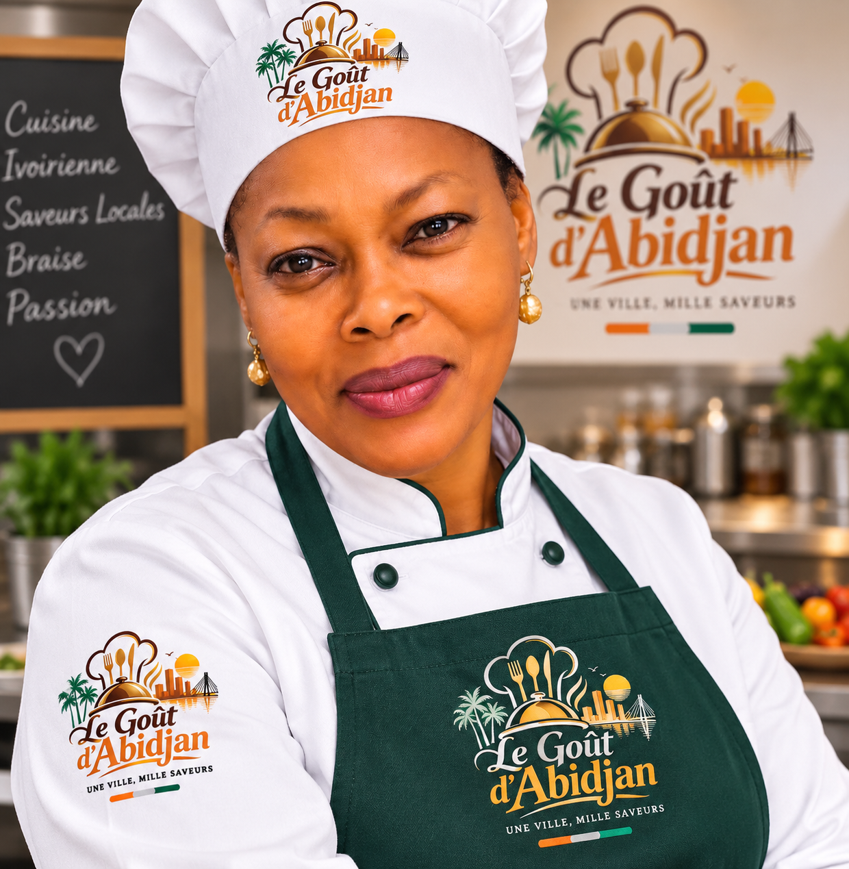 Fatou S., propriétaire du restaurant Le Goût d'Abidjan, à Abidjan